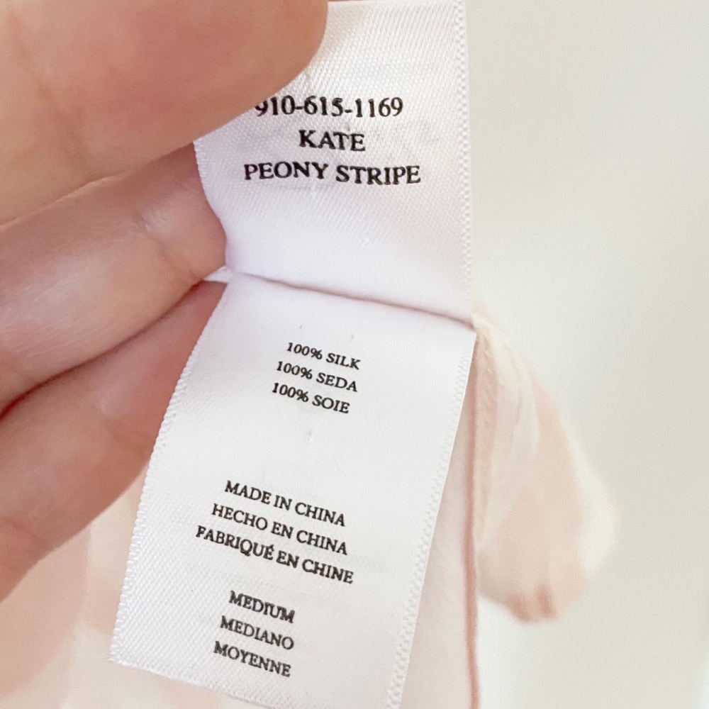 Striped Pink Button Down Rails Kate Peony Light P… - image 5
